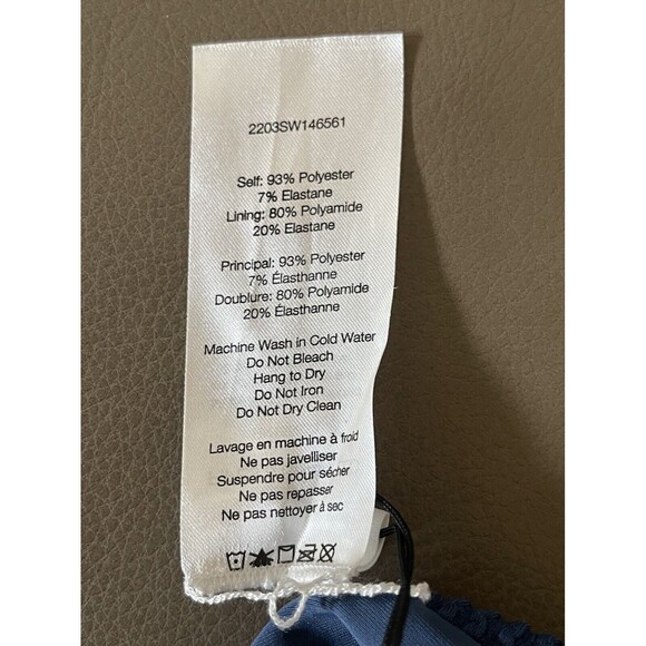 Veronica Beard Azoia High Waist Bikini Swimsuit Bottom In Riviera Blue Sz M New - Picture 10 of 13